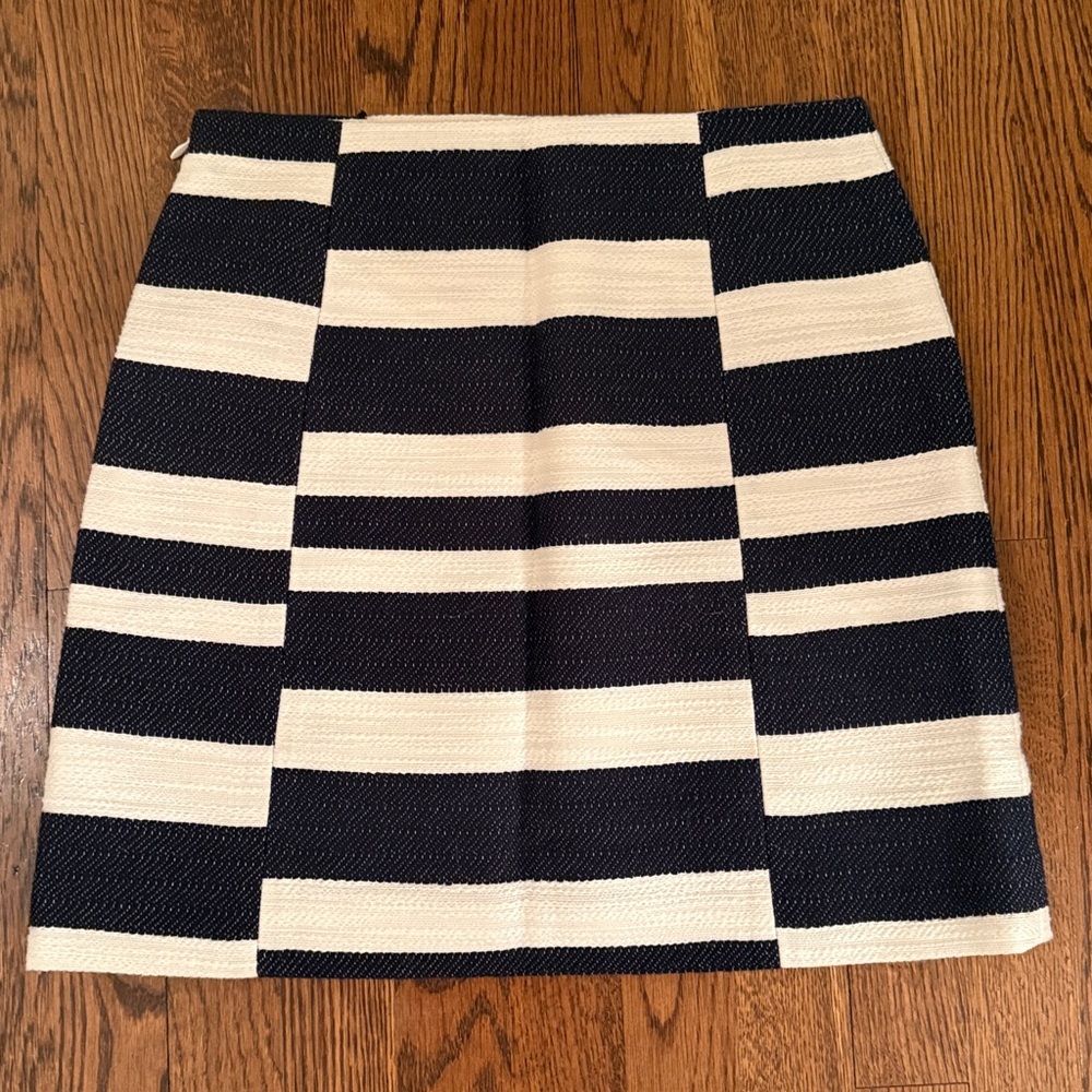 Blue & White Stripe Skirt - Picture 4 of 6